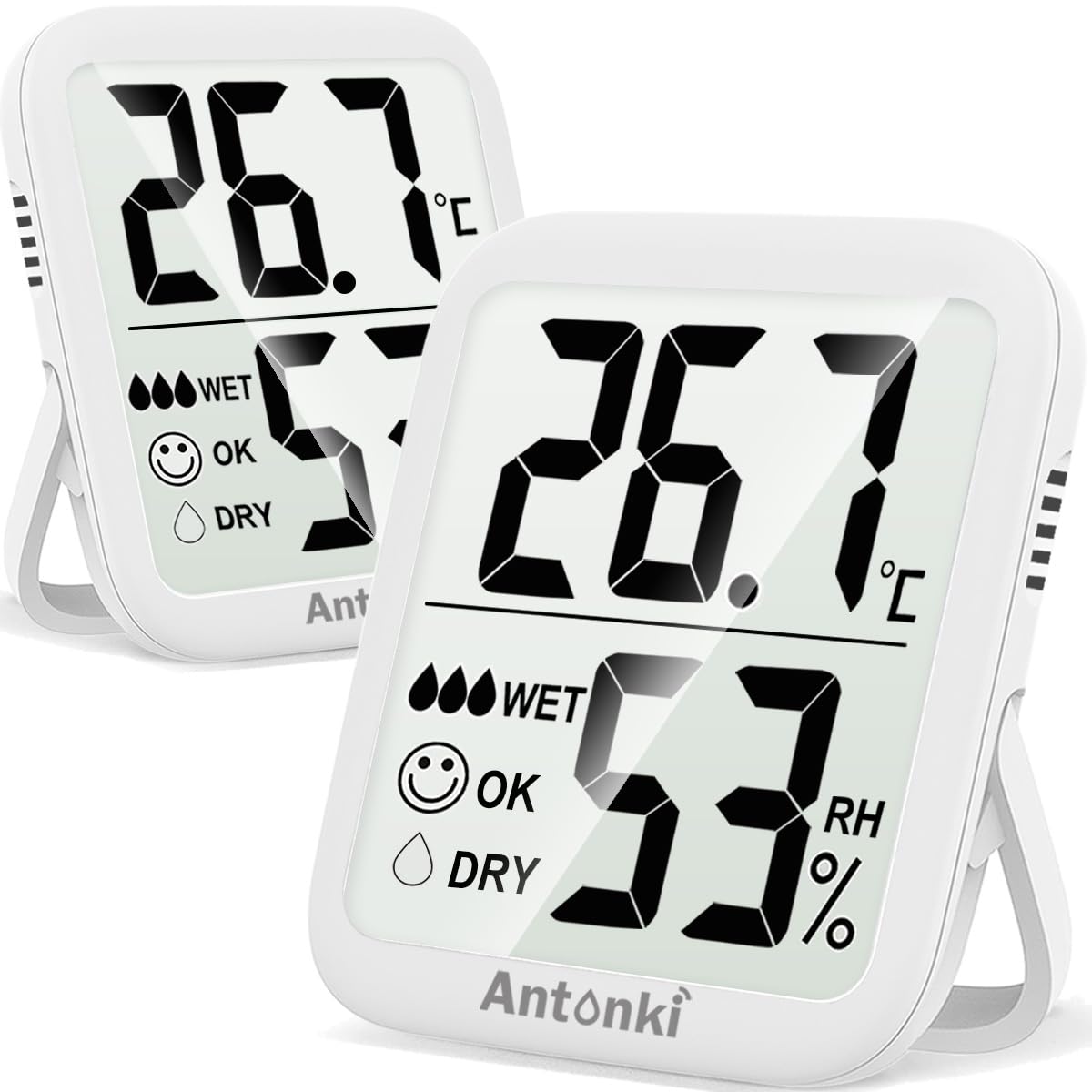 Antonki Room Thermometer Indoor Hygrometer