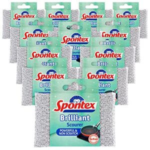 Spontex Brilliant Scourer Pad (Pack of 12)
