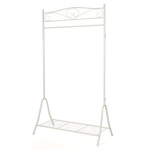 SONGMICS New Garment Coat Rack Clothes Rail Hanger 173 x 90 x 44.5 cm Cream HSR01W