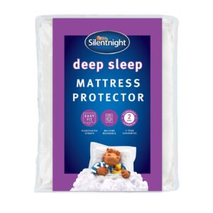 Silentnight Deep Sleep Mattress Protector – Supersoft Quilted Bed Protector Cover with Extra Deep Fitted Easy Fit Stretch Elasticated Straps – Machine Washable and Hypoallergenic – Small Double