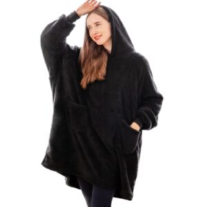 Aisbo Oversized Wearable Blanket Hoodie Women - Warm Hoodie Blanket for Mens Adult