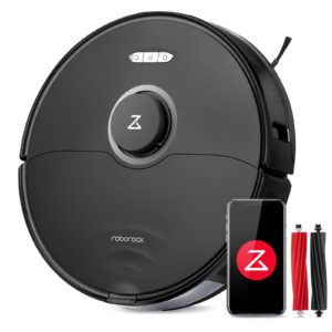Roborock S8 Robot Vacuum Cleaner with Dual Brush & 6000Pa Suction& 3D Structured Light Obstacle Avoidance Robot Vacuum Compatible with Alexa for Pet Hair（Upgrade of Roborock S7)(Black)