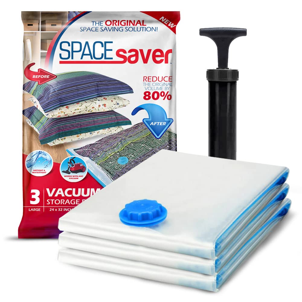 Spacesaver Vacuum Storage Bags - Clothes Storage Bag Vacuum Pack - Space Saver Vacuum Storage Bags for Clothes Storage