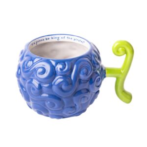 Grupo Erik One Piece Netflix Gum-Gum Fruit 3D Ceramic Mug | 50 cl / 500 ml / 17 oz - 6 x 4 x 5 inches / 16 x 10 x 12.5 cm | Coffee Mug | Tea Mug | Cool Gifts | One Piece Manga