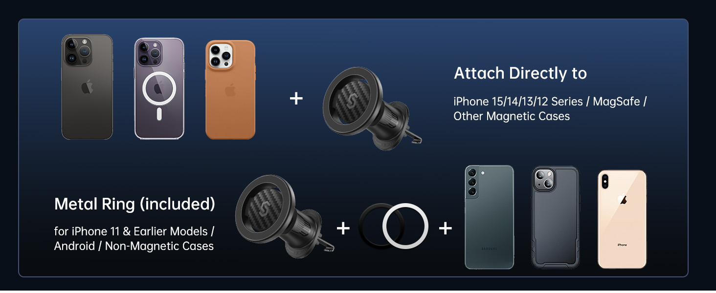 MagSafe car vent mount