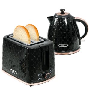 HOMCOM Kettle and Toaster Set