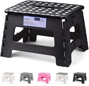 HOUSE DAY 9 inch Folding Step Stool Lightweight Foldable Stool Plastic Stool for Kids