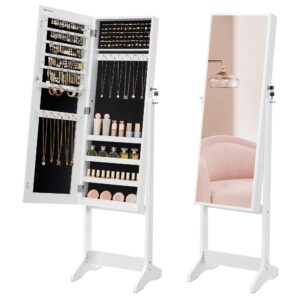 SONGMICS Mirror Jewellery Cabinet Armoire