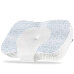 Elviros Cervical Memory Foam Neck pillow for Side Sleeping