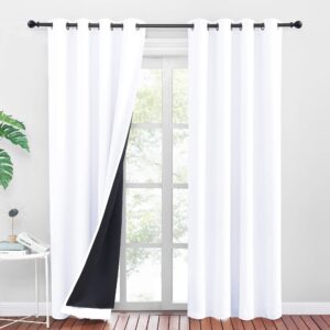 PONY DANCE White Blackout Curtains 84 Inch Drop