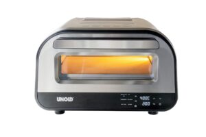 Unold Luigi Electric Pizza Oven 68816 - Heats Over 400°C - 240V - 32cm Pizza Stone - LCD Display – Touch Controls - 1700W
