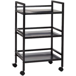 Amazon Basics Kitchen Trolley Metal Serving Cart With 3 Tier Storage