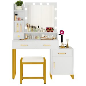 YITAHOME Dressing Table & Stool Set