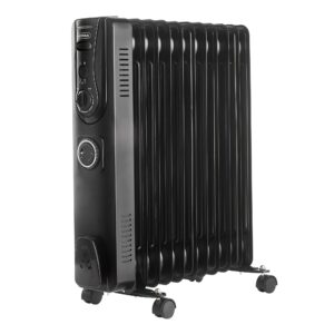 Oil Filled Radiator 11 Fin – Oil Heater Portable Electric Free Standing 2500W for Home