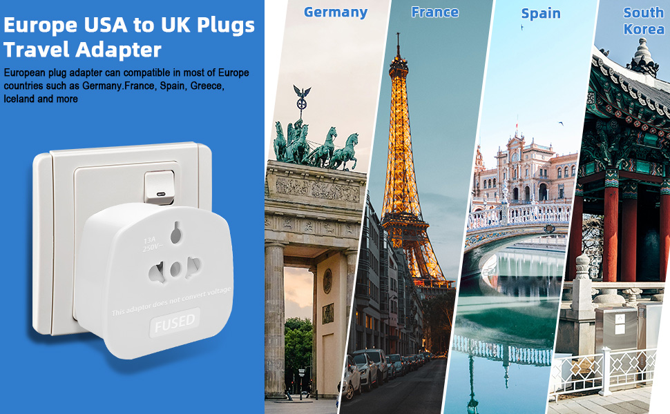 EU US plug adapter