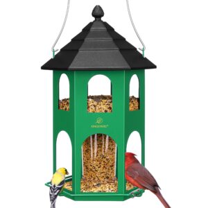 Kingsyard Metal Bird Feeder for Outdoor Hanging