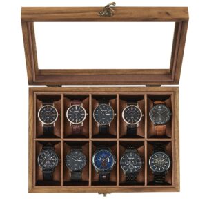 SONGMICS Watch Box with 10 Slots