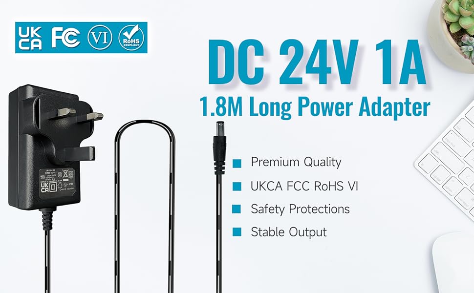 24V 1A POWER SUPPLY ADAPTER