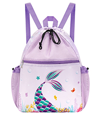 Kids Drawstring Backpack - Mesh Drawstring Bag Swim Bag for Girls Boys