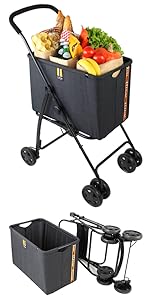 Shopping basket, shopping basket, shopping trolley, foldable, trolley, all-purpose trolley
