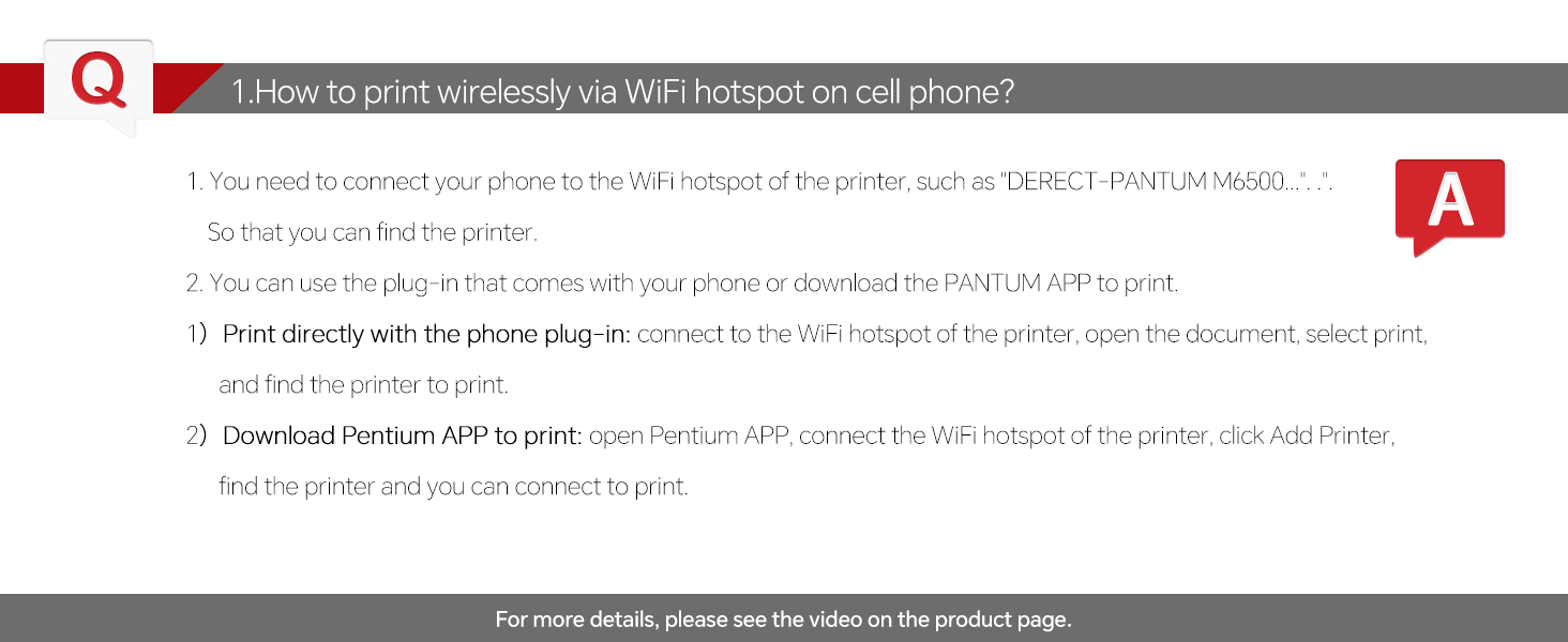 PANTUM M6500NW Multifunction Laser Printer