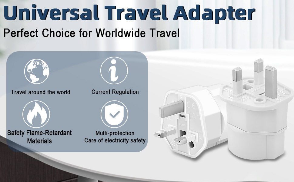 European to UK Plug Adapter