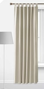 beige curtains