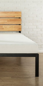 Zinus Paul Metal and Wood Platform Bed