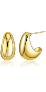 Gold Teardrop Earrings