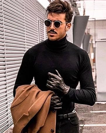 mens leather winter gloves