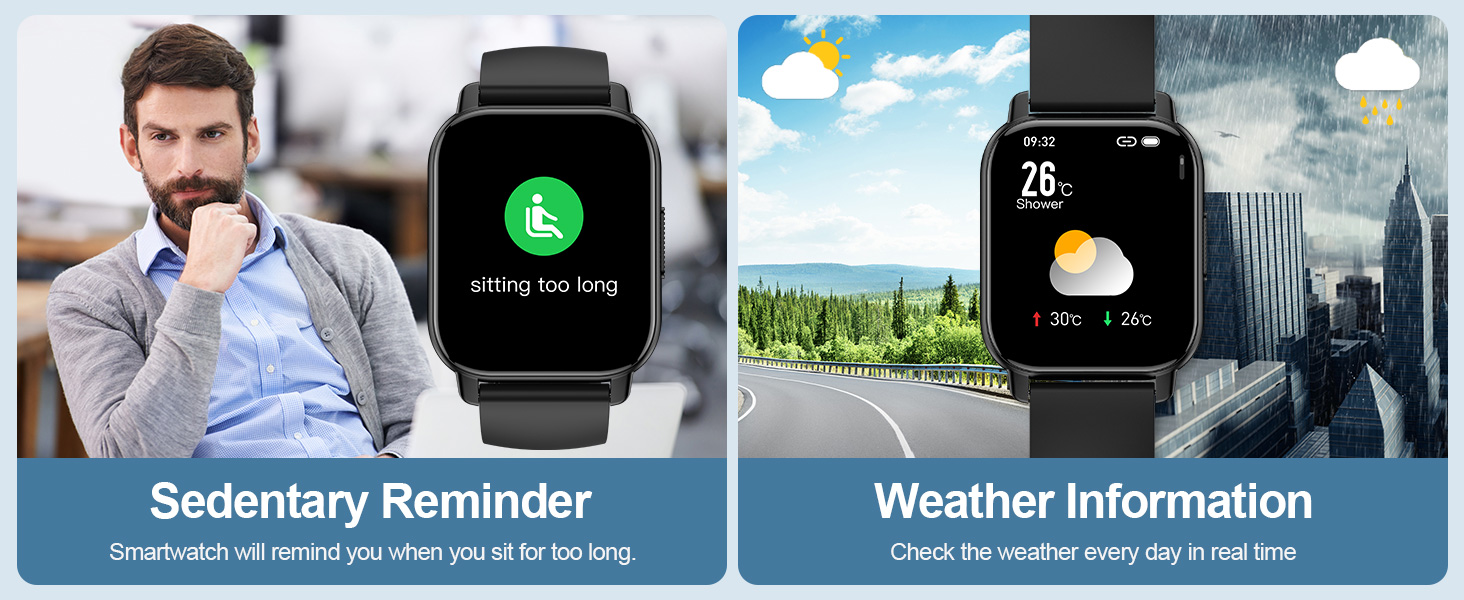 Sedentary Reminder、Weather Information
