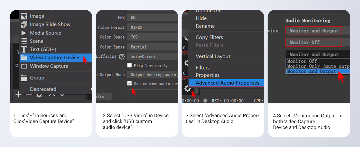 audio video capture card 4k