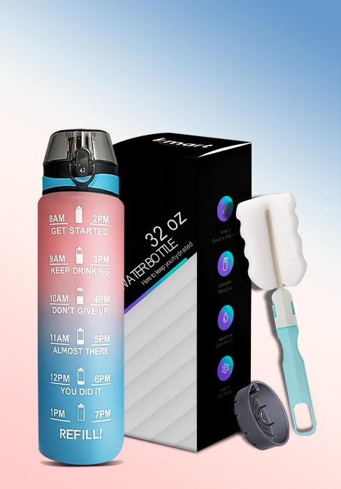 Pink-Blue water bottle