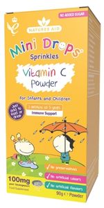 natures aid mini drops vitamin c for children, vitamin c powder
