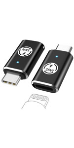 Lighting Female to USB C Male Adapter