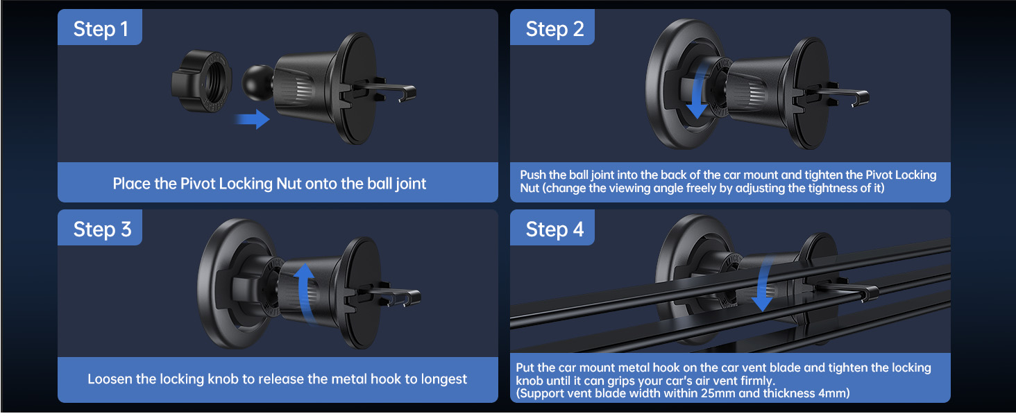 MagSafe car vent mount
