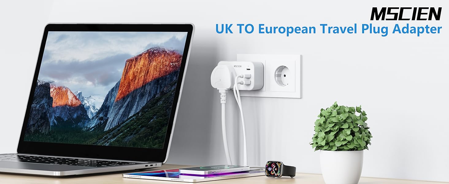 UK TO European travel plug adapter