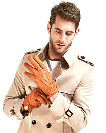 gloves men leather