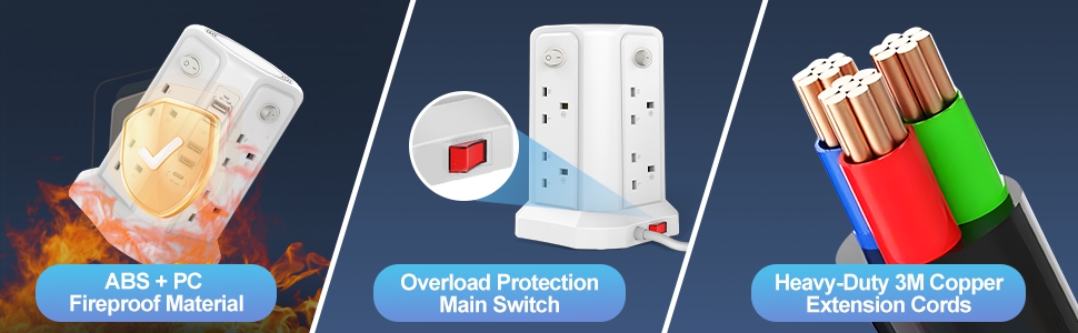 13 IN 1 Tower Extension Lead-5