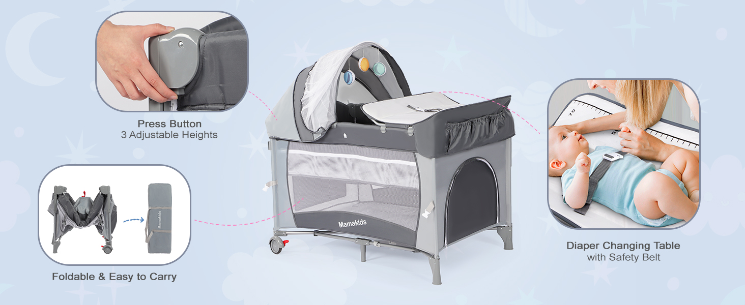 baby cot with mattress included