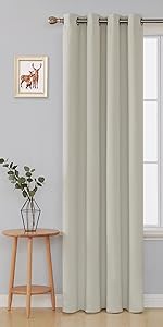 grey curtains