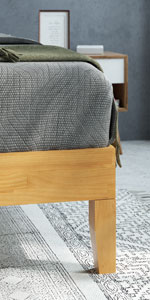 Moiz Wood Platform Bed