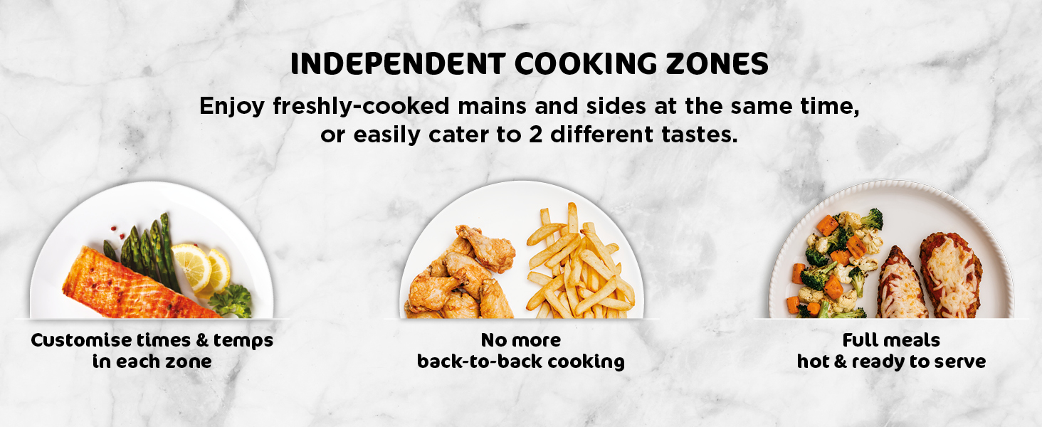 Ninja Foodi FlexDrawer Air Fryer, Dual Zone with Removable Divider
