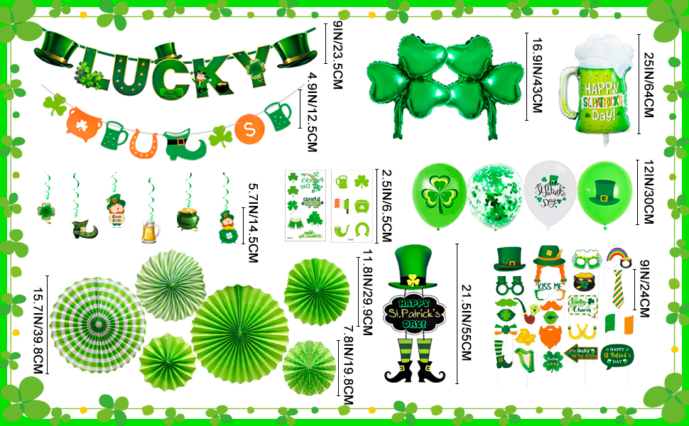 st patricks day decorations banner