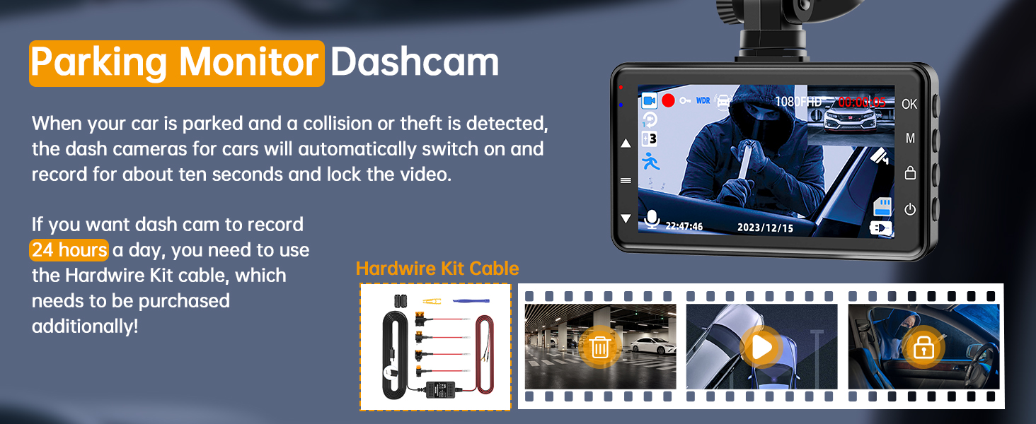 dash cam with card