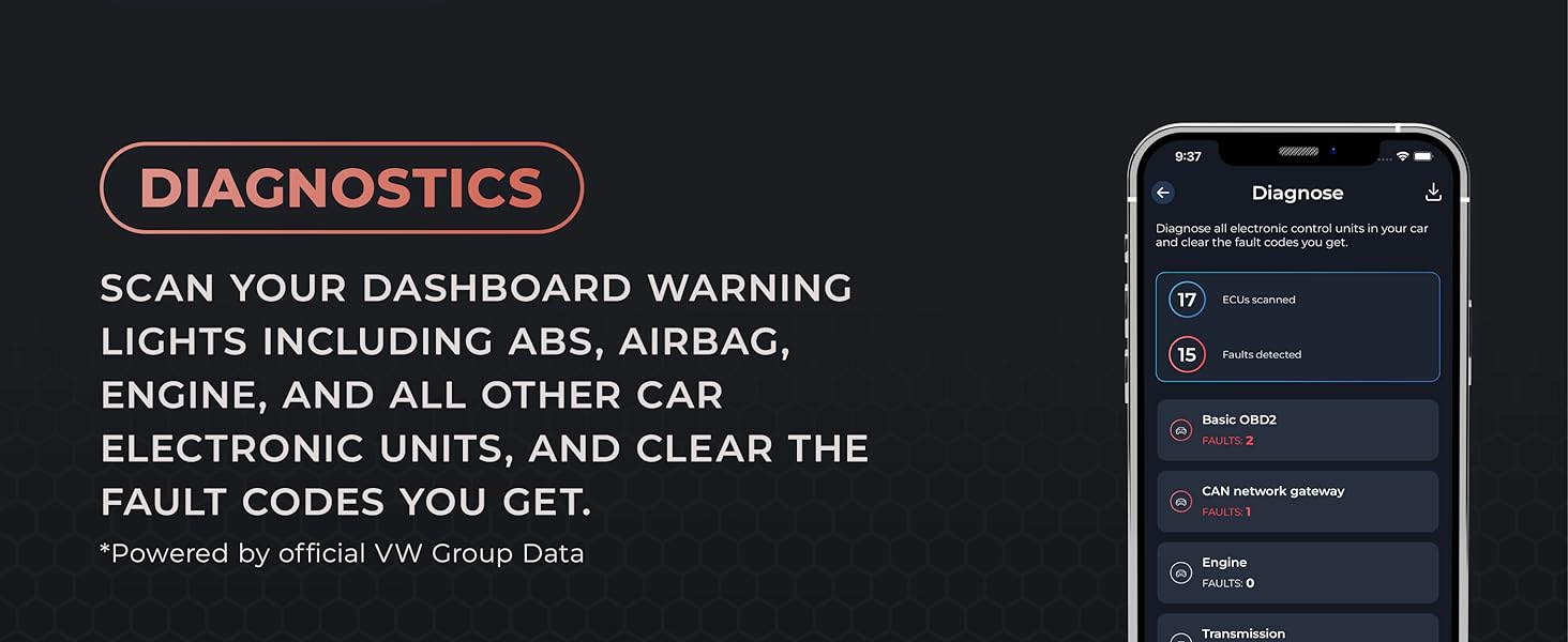 check engine light, abs, oil pressure warning light, engine temperature, traction control light