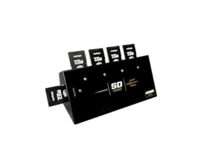 EZ DUPE 1 to 4 SD Trident - 4 target autostart standalone SD/MicroSD/TF memory card Duplicator/copier/cloner (DM-ACM-5SD04BK)