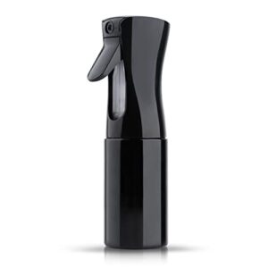 TANSHINE Spray Bottle Water Hair Mister Spray Bottle for Hair Plant Fine Mist Spray Bottle Cleaning Alcohol Misting Bottle Empty 6.8oz/200ml(Black)