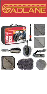 car wash kit with bucket car wheel brush car wheel cleaning brush cleaning kit for cars with bag