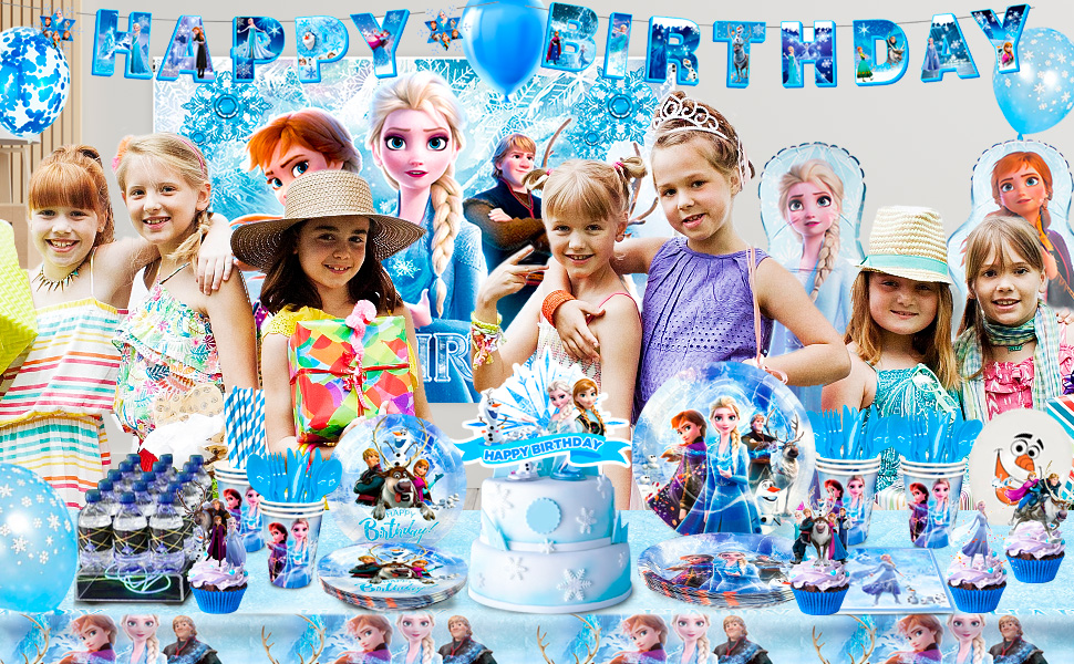 frozen party decorations